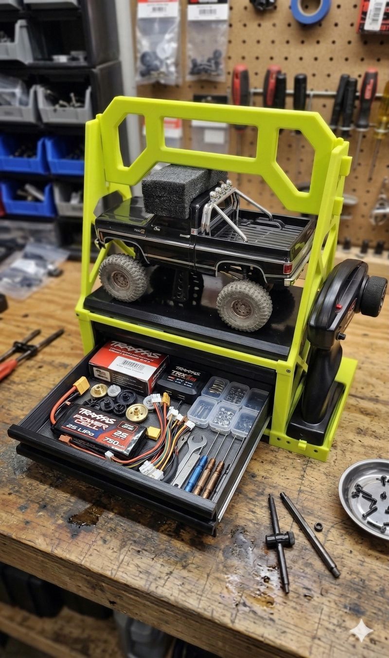RC Caddy on workbench