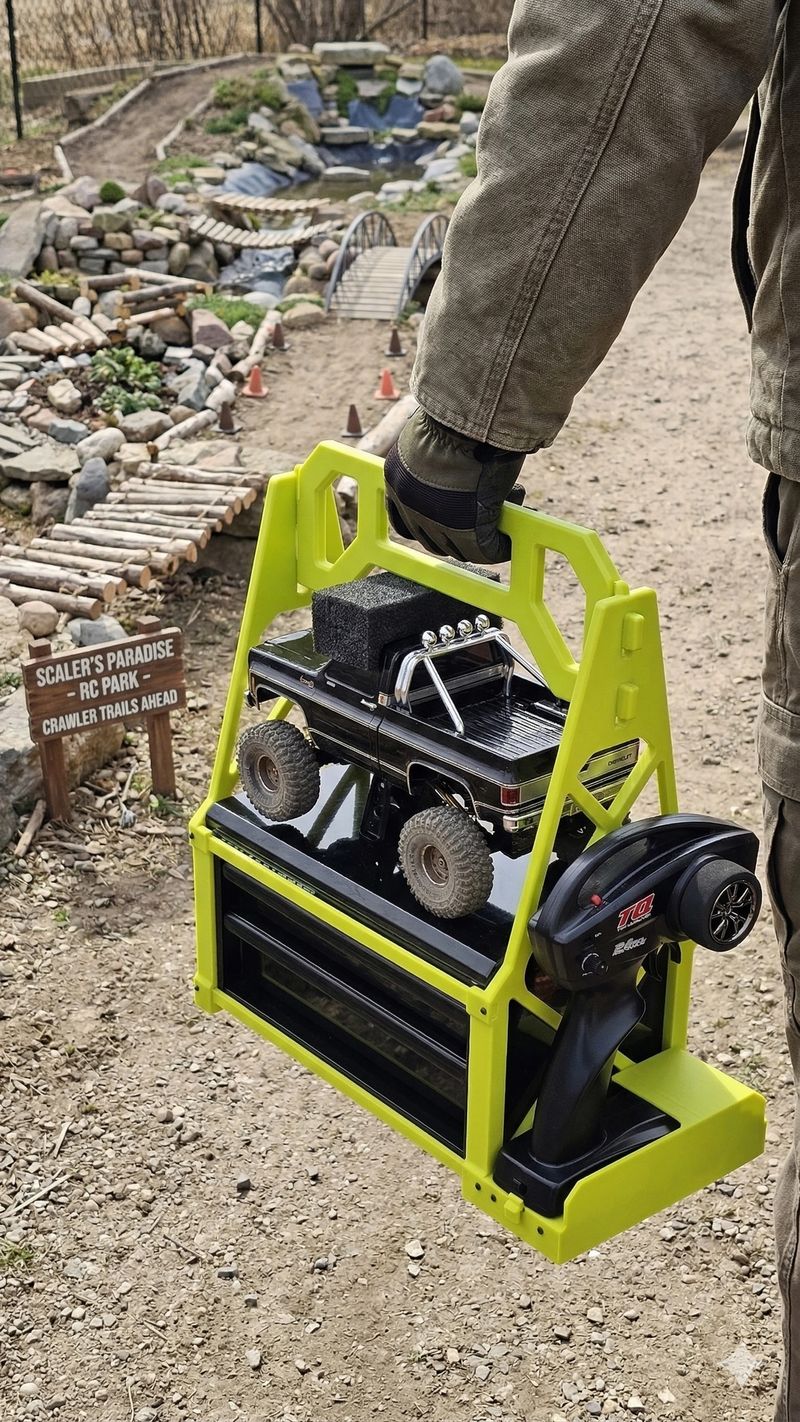 Man carrying RC Crawler
