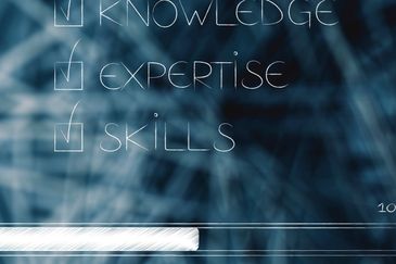 Checklist with knowledge, expertise, and skills checked.