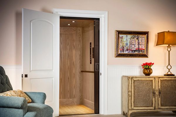 Access doorway to a home elevator. 