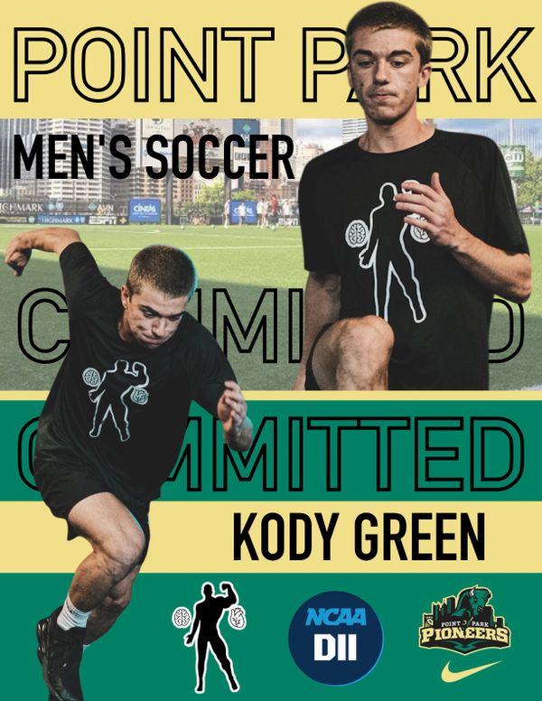 Kody Green commits to Point Park men's soccer team.