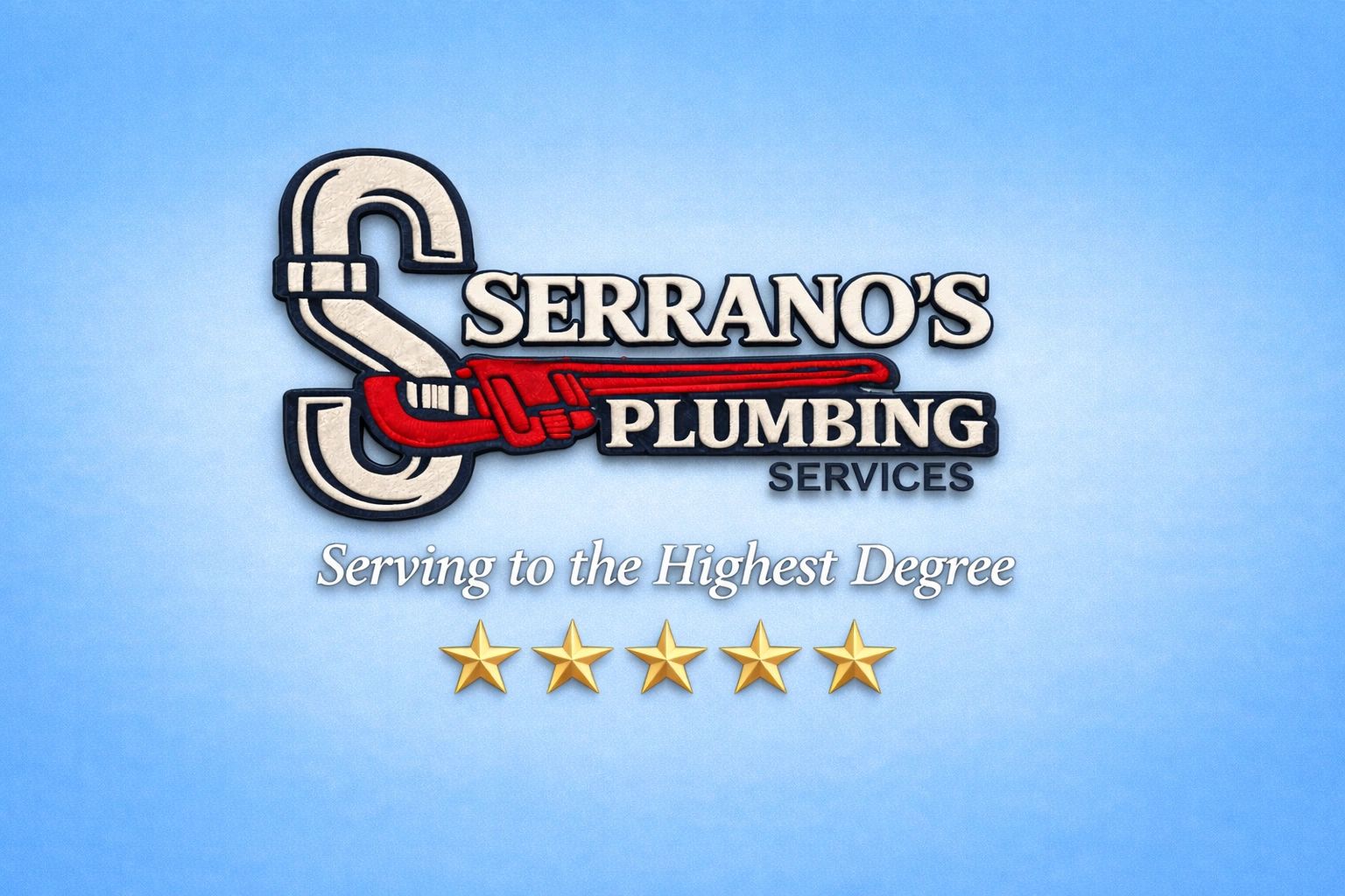 Serrano’s Plumbing Services logo — Southeast Louisiana plumber (North & South Shore).