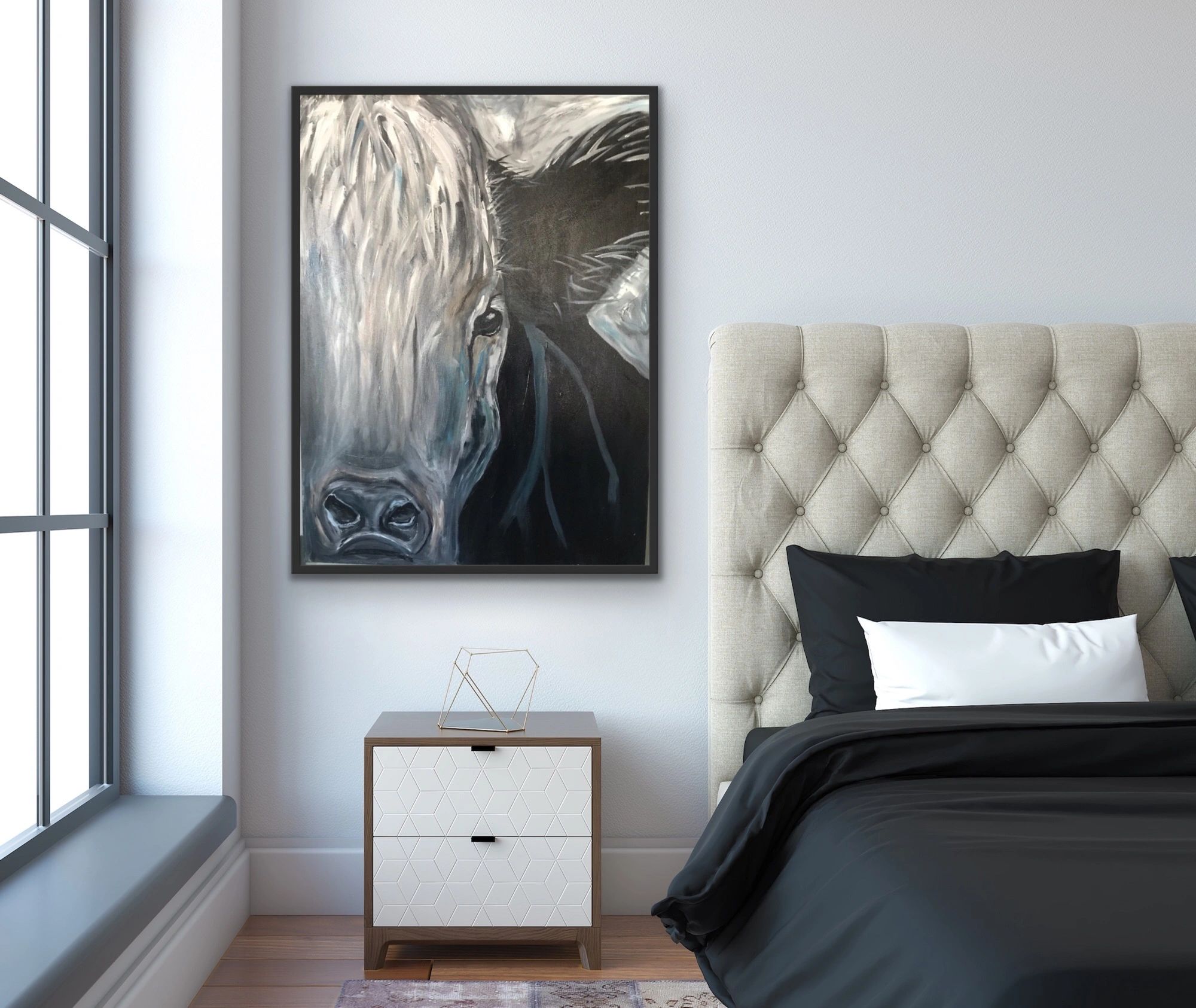 COW

40" x 30"
Price includes handcrafted frame