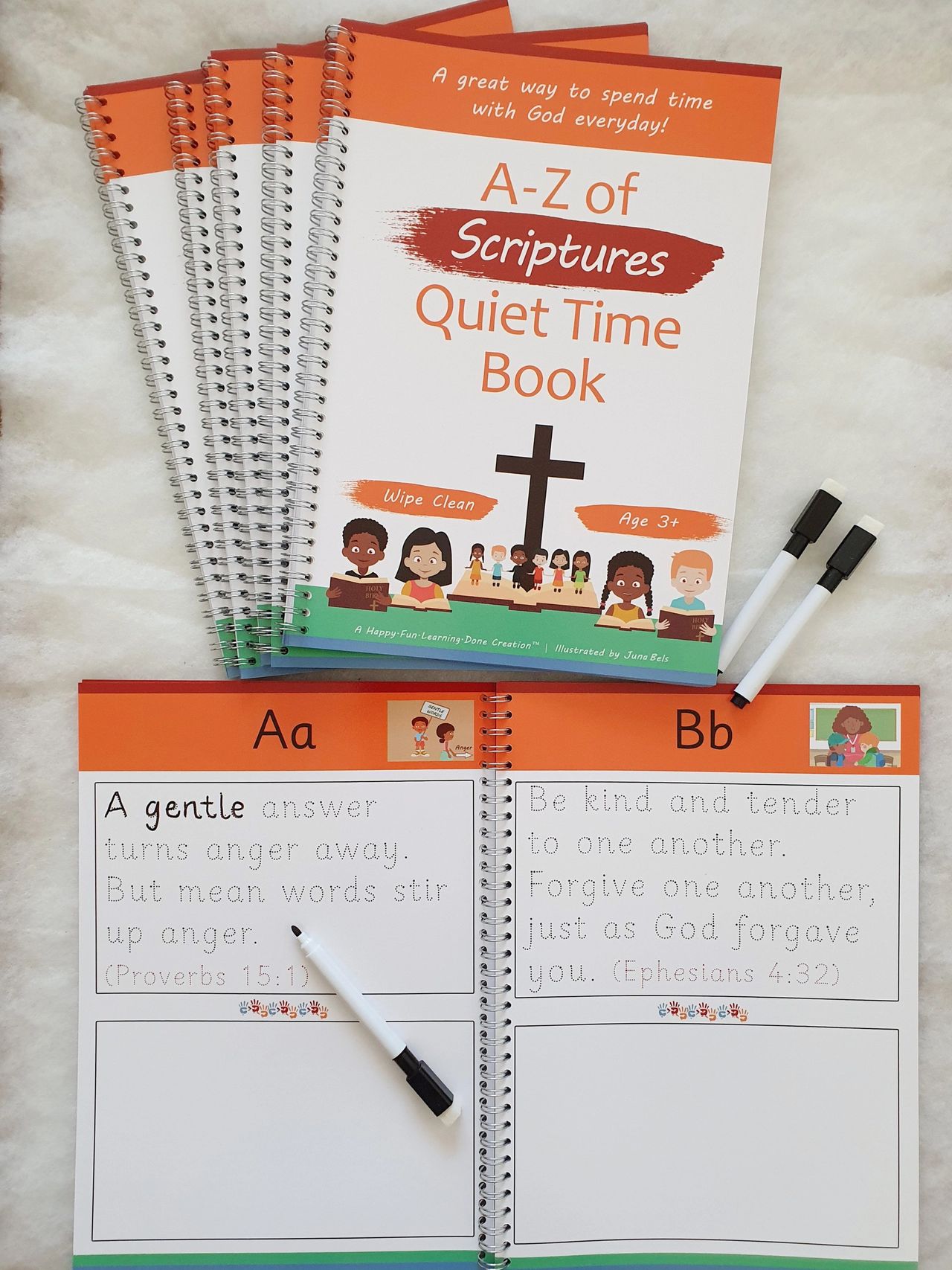 A-Z of Scriptures Quiet Time Book by Happy Fun Learning Done