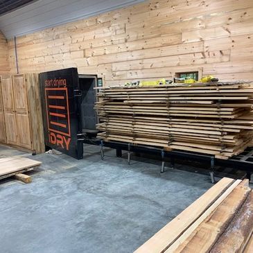 Vacutherm kiln drying services at Lakeside Farm.