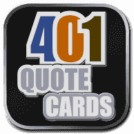 Search the 401 Quote Card Series by category.  Created by David Hooper & produced by Genpopmedia.