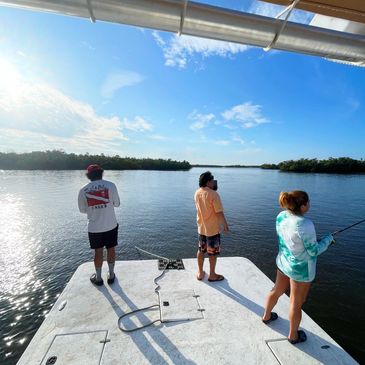 Family things to do Fishing Charter Fort Myers Beach and people boating