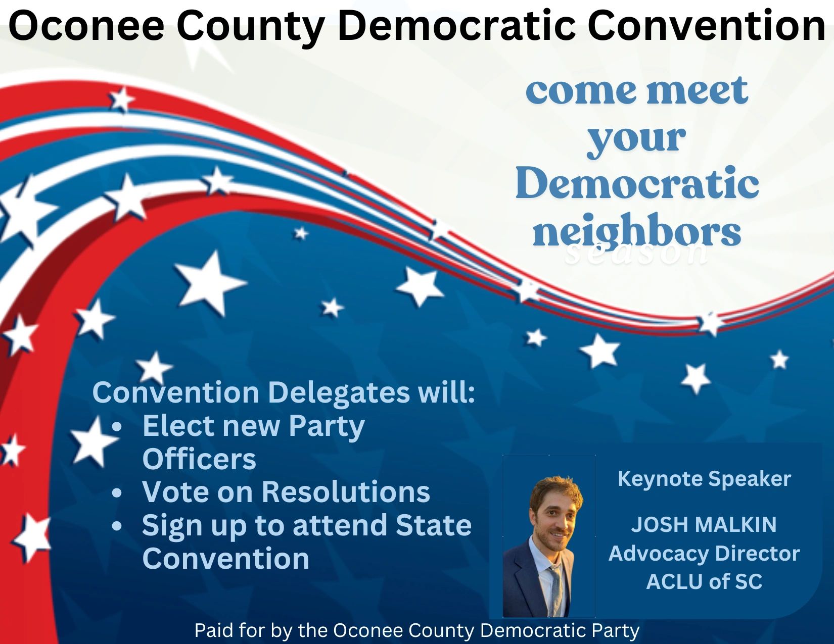 Oconee County Democratic Event