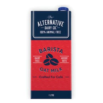 A carton of oat milk