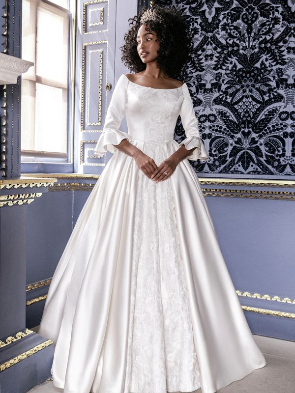 Bridgerton-inspired wedding gown