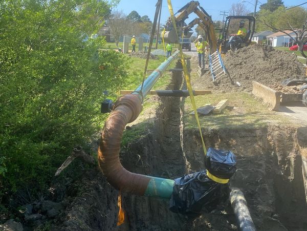 Updating aging infrastructure 8" Steel Gas Main 