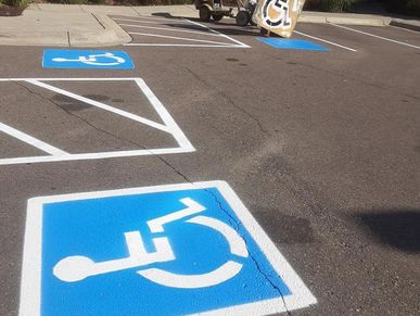 Traffic Control Parking Lot Stencils