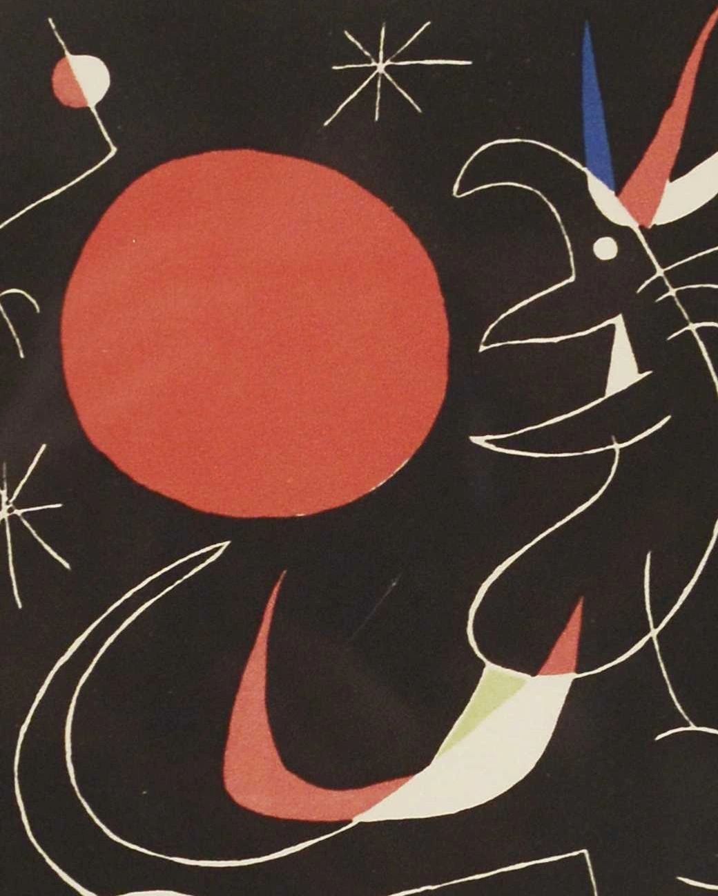 Abstract artwork with bold colors and shapes.