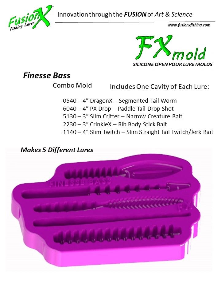 bass fishing lure molds FX Mold