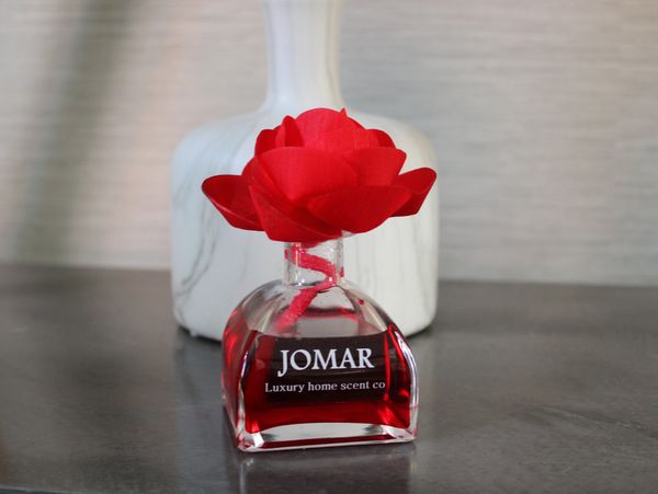 Beautiful rose design fragranced reed diffuser