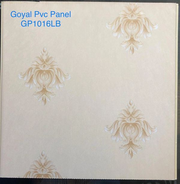 Goyal PVC panel with elegant beige floral patterns.