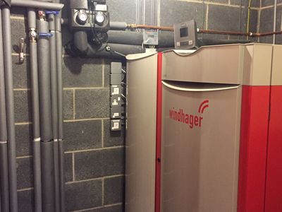 Windhager BioWIN Biomass Wood Pellet Boiler annual service and maintenance Touch and excel