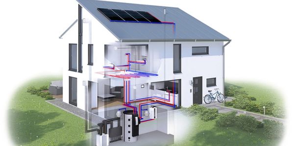 air source heat pump diagram