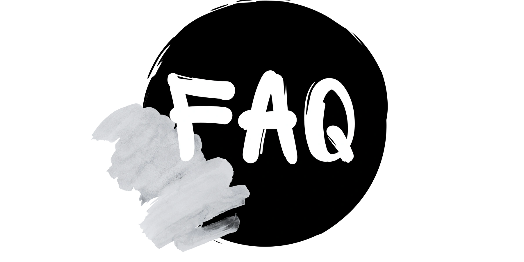 concept .me | Impact- und Kreativ Coaching | FAQ Header-Bild schwarz weiß gezeichnet