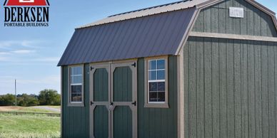 side lofted barn portable building