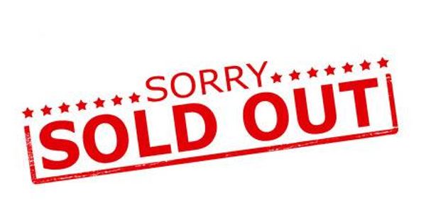 Red 'SORRY SOLD OUT' stamp on white background.