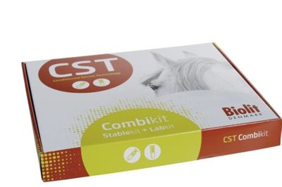 Box of Biolit CST Combikit for horses, including Stablekit and Labkit.