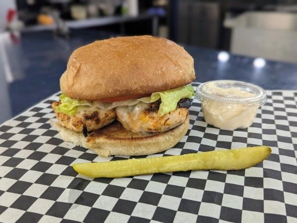 grilled Cajun chicken sandwich