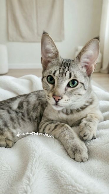 F5 silver Savannah kitten 