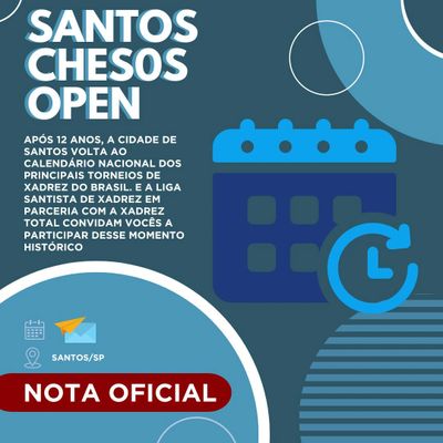 Nota Oficial sobre o Santos Chess Open