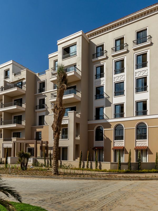 live image of the village west apartments in sheikh zayed city by dorra مشروع دره زايد