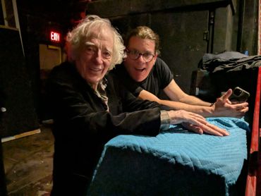 Chagall In New York playwright David McDonald with beloved cast member Austin Pendleton