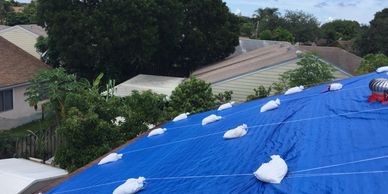 Roof Tarping, Emergency Roof Repair.