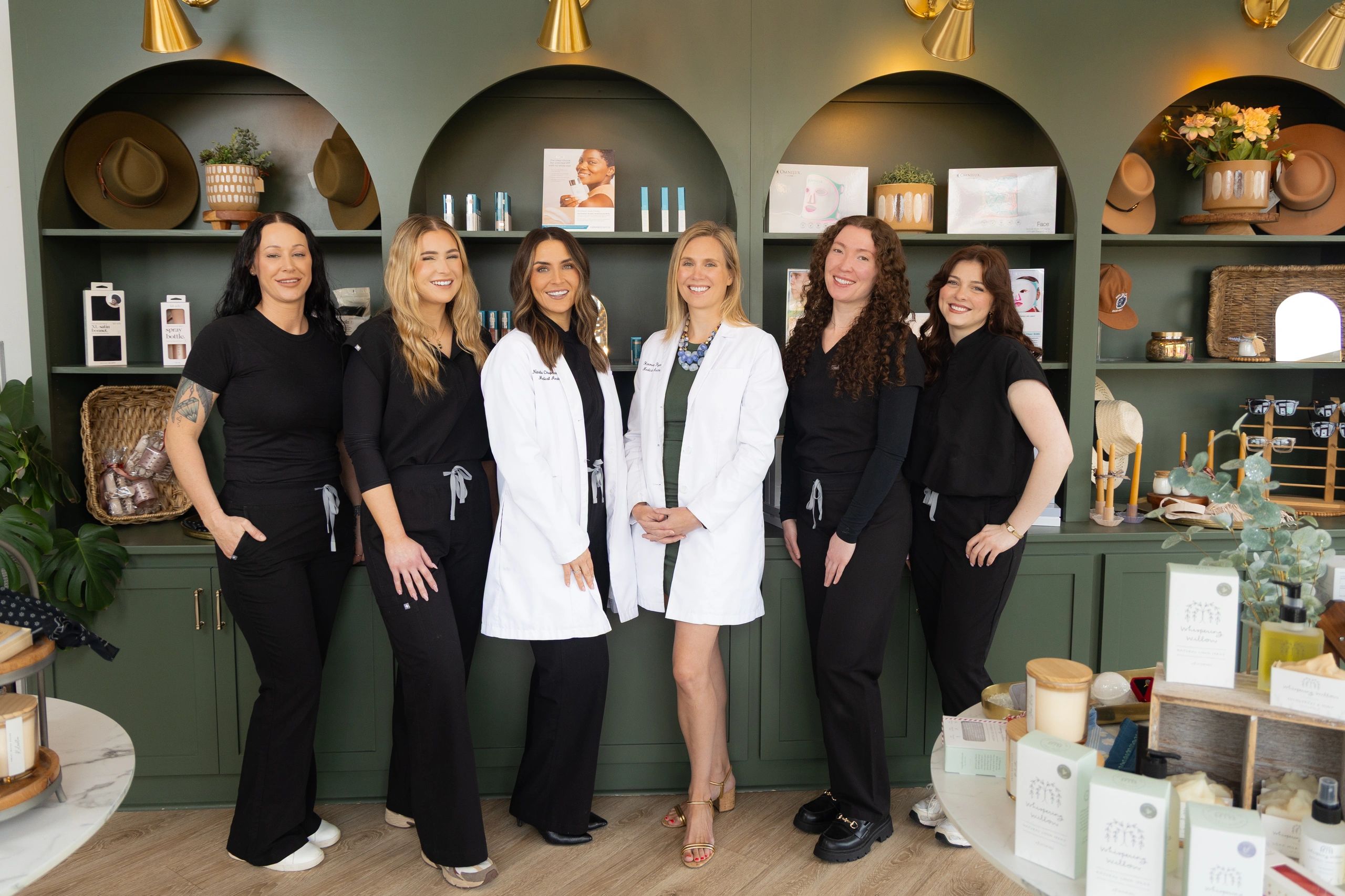 Clean, professional medical spa treatment room with neutral tones at Harmony Medical Aesthetics in Verona