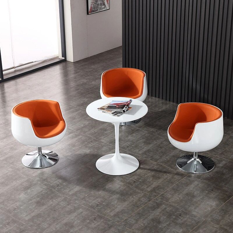 Fibreglass Cognac Chair Dining Cafe