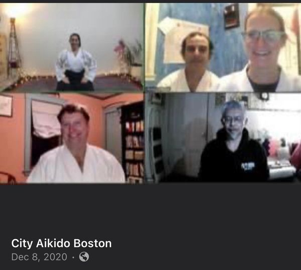 In 2020 we went to a bi-weekly Zoom session.  We had some fun and became better at our weapons katas