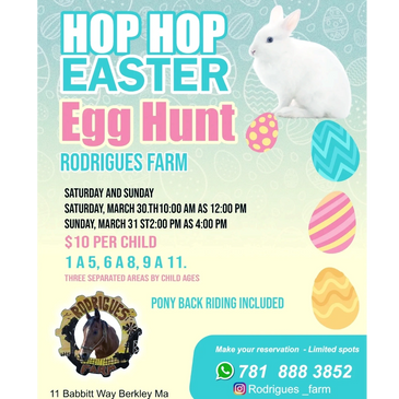 Easter Egg Hunt! Don't Forget to make your reservation!
