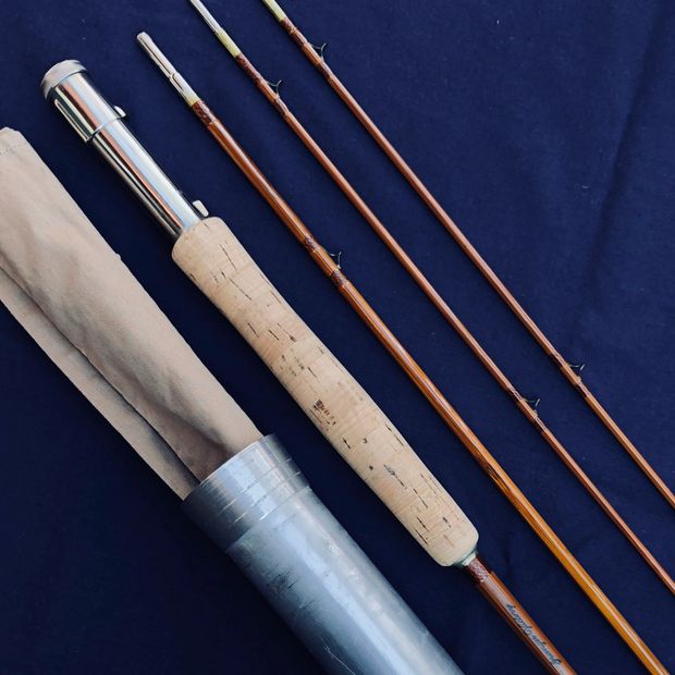 Wright McGill Granger Victory 8040 fly rod bamboo jasper