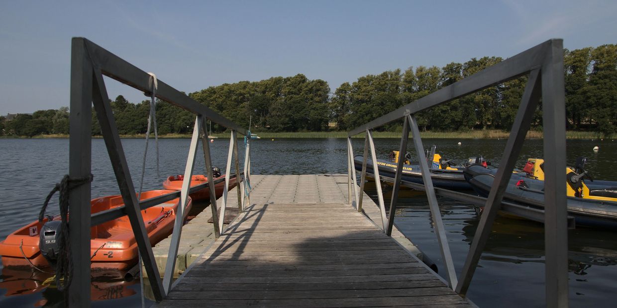 Jetty at Bardowie Loch.