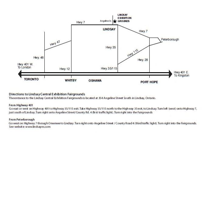 Map to Show Victoria County Kennel Club