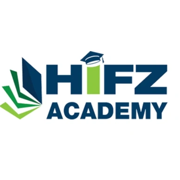 Logo of HIFZ Academy with a graduation cap and book design.