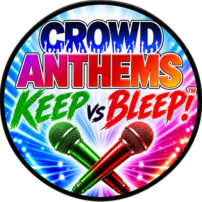 Crowd Anthems Keep Vs Bleep! Karaoke competition logo
