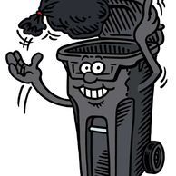 Garbage trash can