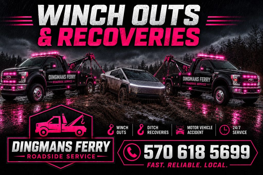 Winch out and recovery service by Dingmans Ferry Roadside Service.