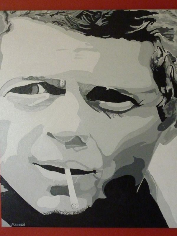 Steve McQueen Acrylic on Canvas