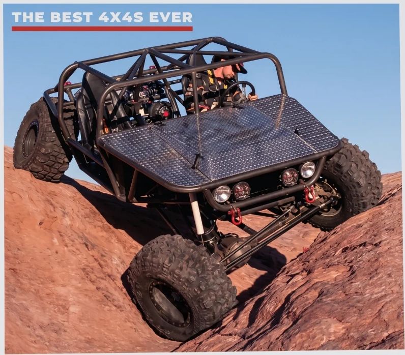 Scorpion 4x4 on the Rocks, flexing 