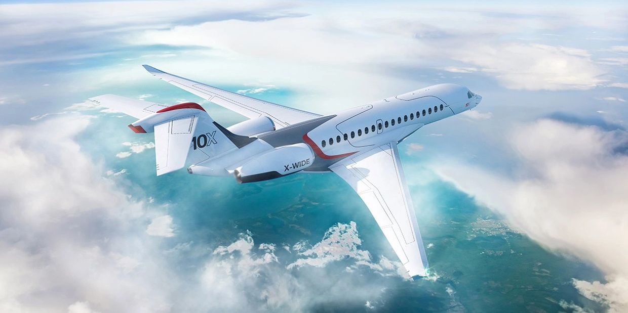 Luxury Falcon 10X business jet from Dassault Aviation 