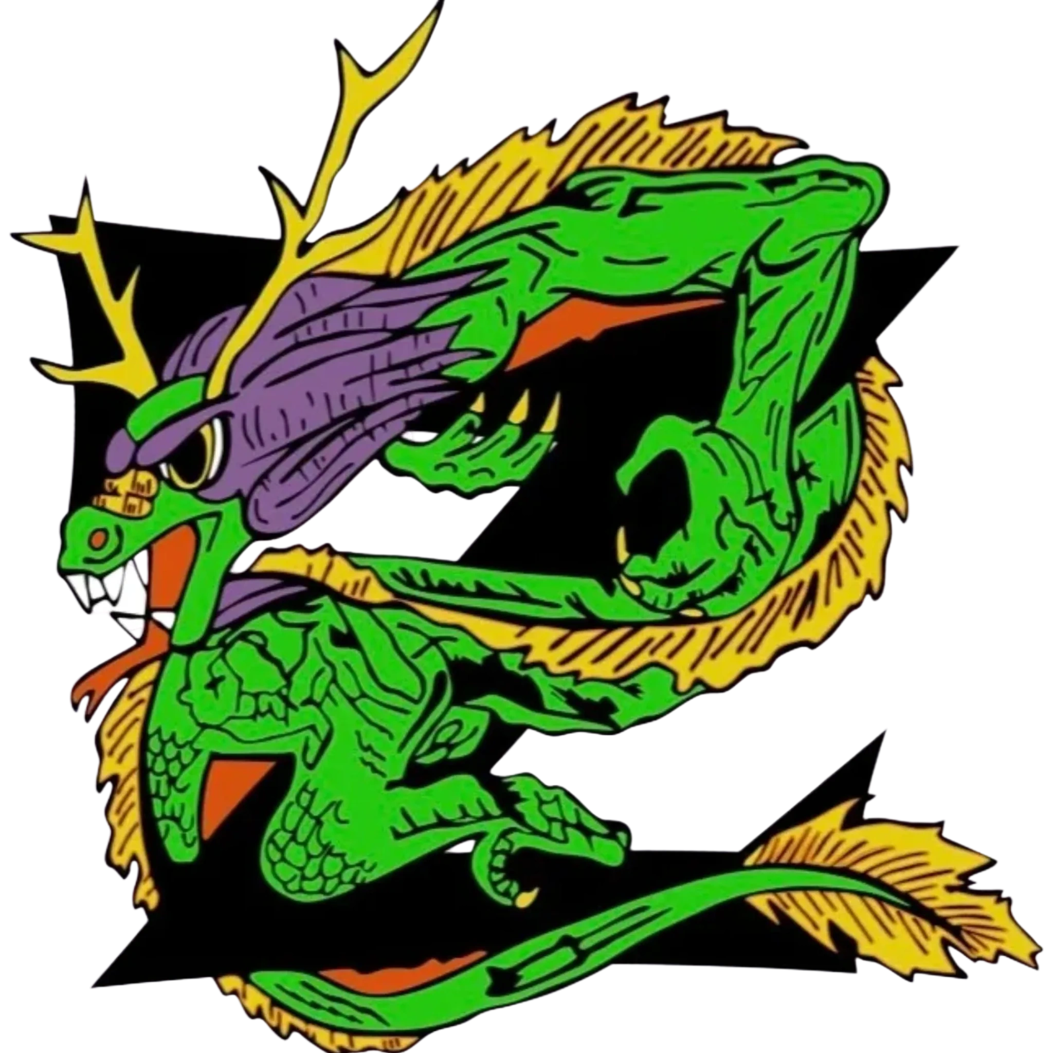Zimmerman's Freestyle Martial Arts custom logo. Japanese dragon wrapped around a capital 'Z'