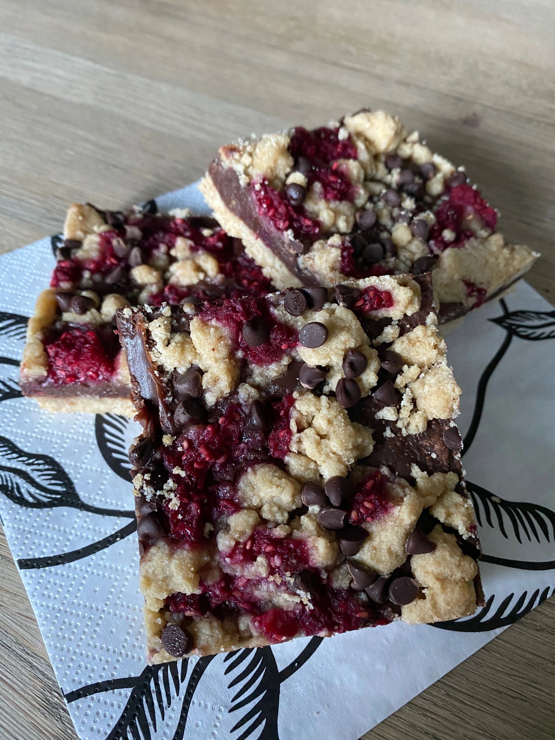 Dark Chocolate Raspberry Bars