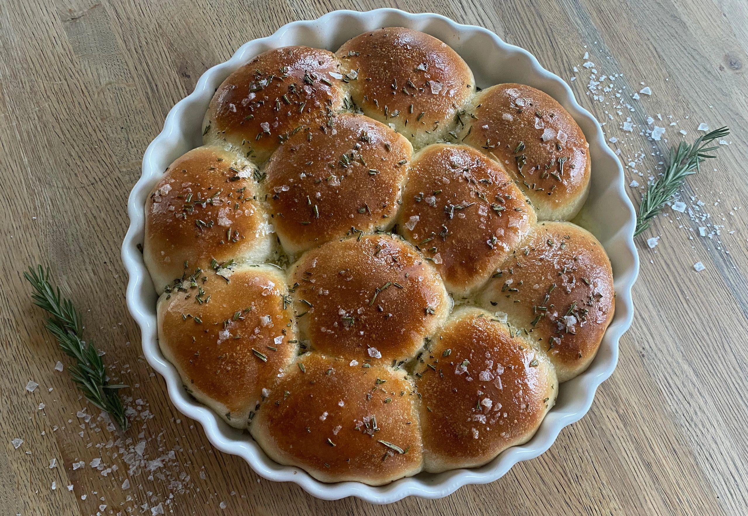 Buttered Rosemary Rolls