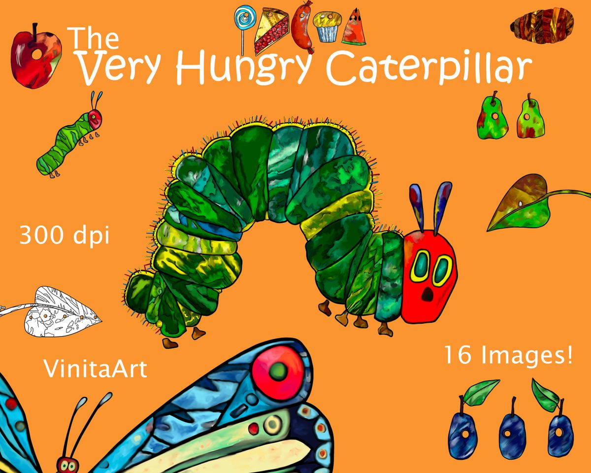 clipart the very hungry caterpillar